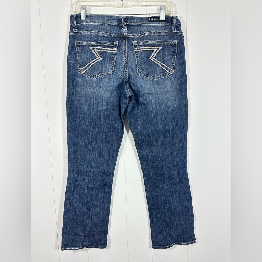 Rock & Republic Womens Sz 10 Kendall Capri Cropped Denim Jeans Capris - Picture 5 of 11